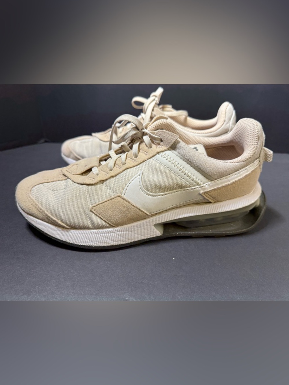 Nike Air Max Pre-Day light bone/white/sanddrift track retro style sneaker sz 7.5 - Picture 3 of 8